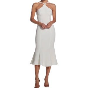Dress, the population, Tessa ivory halter dress size medium